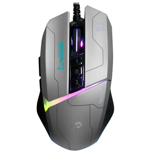 Мышь проводная A4Tech Bloody W60 Max  серый