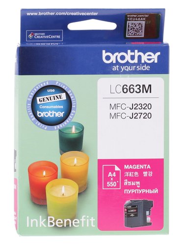 Картридж Brother LC-663M пурпурный