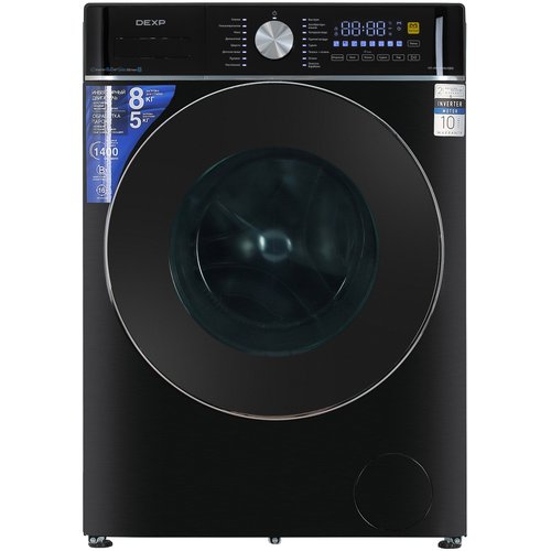 Стирально-сушильная машина DEXP WD-F814DMG/GBSI черный