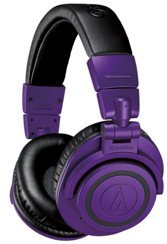 Гарнитура мониторные Audio-Technica ATH-M50XBTPB фиолетовый матовый беспроводные bluetooth оголовье (80001237)
