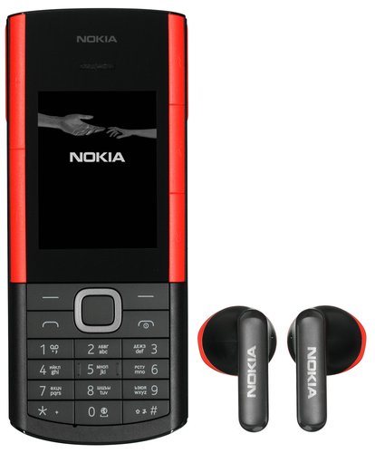 Сотовый телефон Nokia 5710 XpressAudio черный/красный