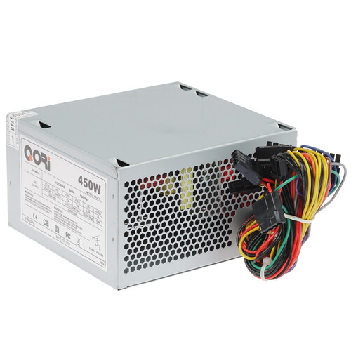 Купить БП Qori 450W (450W, ATX 2.2, 80mm fan, 24+4, 2xSATA, 2xMolex ...