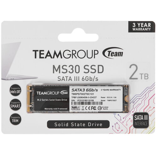 2000 ГБ M.2 SATA накопитель TEAMGROUP MS30 [TM8PS7002T0C101]