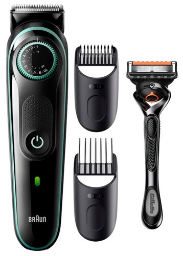 Триммер Braun BT3341 черный/зеленый
