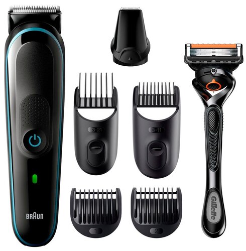 Триммер Braun MGK5345 черный/синий