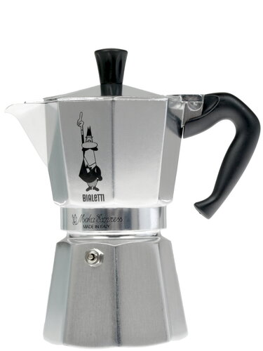 Гейзерная кофеварка Bialetti Moka Express серебристый