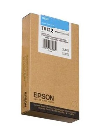Картридж Epson T6122 голубой
