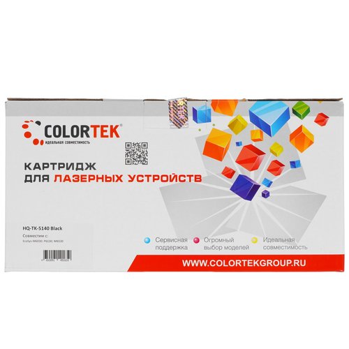 Картридж лазерный Colortek TK-5140 Bk черный