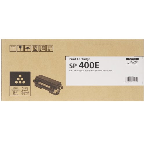 Картридж лазерный Ricoh SP 400E черный, с чипом