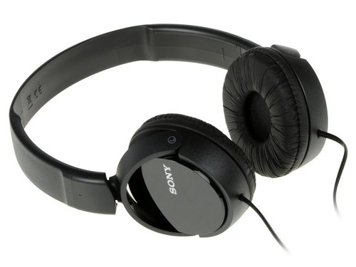 Наушники Sony MDR-ZX110B [накладные, закрытые, 12-22000 Гц, каб. 1.2м, разъем 3.5мм, черные]