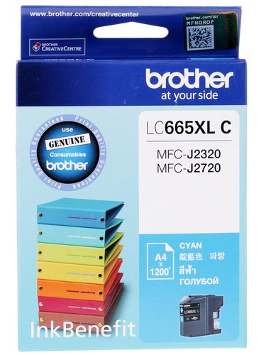 Картридж Brother LC-665XLC голубой
