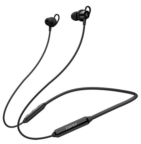 Bluetooth гарнитура Edifier W200BT Plus [внутриканальные, закрытые, 20 Гц - 20000 Гц, микр., регулятор громкости, черный]
