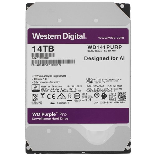 14 ТБ Жесткий диск WD Purple Pro [WD141PURP]