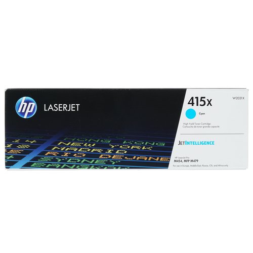 Картридж лазерный HP 415X (W2031X) голубой