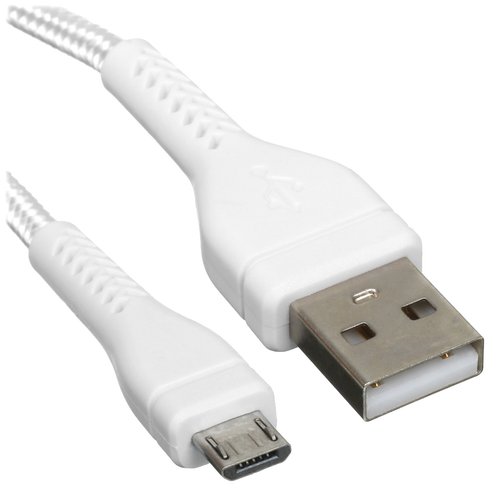 Cable DEXP micro USB-B - USB Type-A white 1 m