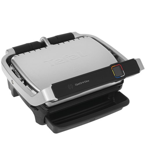 Гриль Tefal Optigrill Elite GC750D30 серебристый