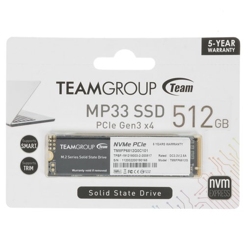 512 GB M.2 NVMe Storage TEAMGROUP MP33 [TM8FP6512G0C101]