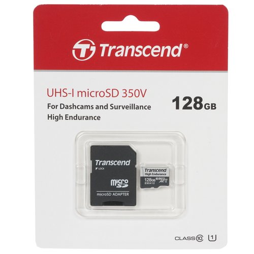 Карта памяти Transcend High Endurance microSDXC 128 ГБ [TS128GUSD350V]