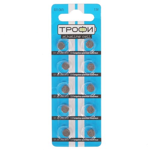 Батарейка Трофи Alkaline LR58 (AG11/G11/LR721/362A/162)
