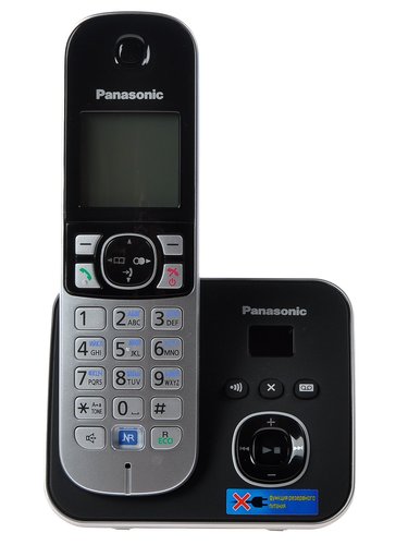 Телефон беспроводной (DECT) Panasonic KX-TG6821RUB