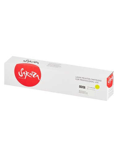 Картридж лазерный SAKURA SACE312A желтый, с чипом