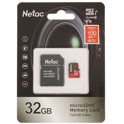 Карта памяти Netac P500 Extreme Pro microSDHC 32 ГБ [NT02P500PRO-032G-R]