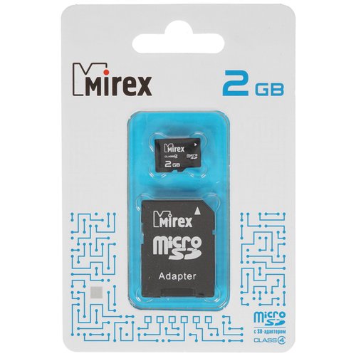Карта памяти Mirex microSD 2 ГБ