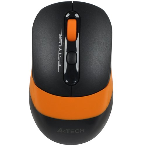 Мышь беспроводная A4Tech Fstyler FG10 [FG10 ORANGE] черный