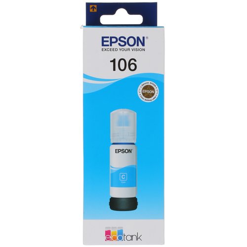 Чернила водорастворимые Epson 106 (C13T00R240) голубой