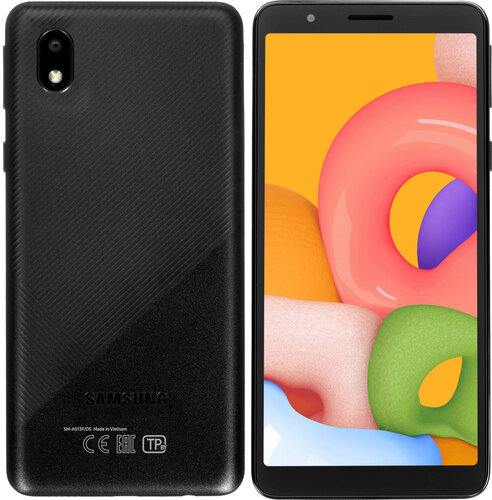 5.3" Смартфон Samsung Galaxy A01 Core 16 ГБ черный