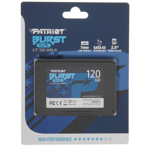 120 ГБ 2.5" SATA накопитель Patriot Burst Elite [PBE120GS25SSDR]