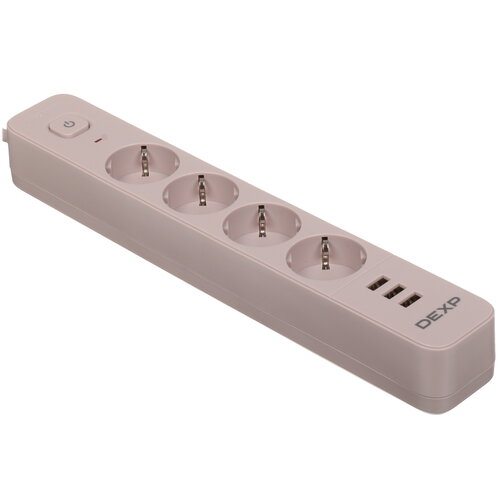 Сетевой фильтр DEXP Intensity 418WU Beige бежевый