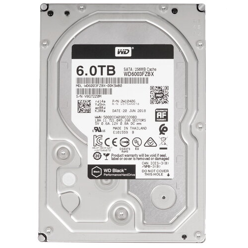 6 ТБ Жесткий диск WD Black [WD6003FZBX]
