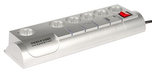 Купить Сетевой фильтр Power Cube Garant SiS-10 серебро в интернет ...