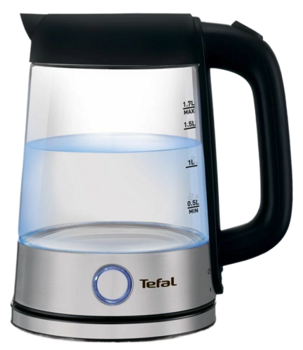 Электр чайнек Tefal Glass Kettle KI750D30 серебристый