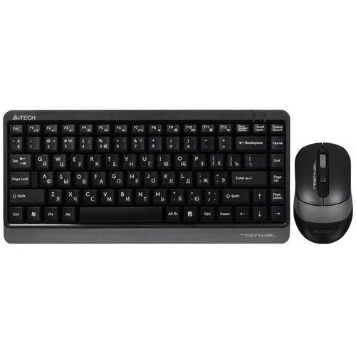 Клавиатура+мышь беспроводная   A4Tech Fstyler FG1110 серый