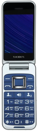 Сотовый телефон teXet TM-B419 синий/серебристый
