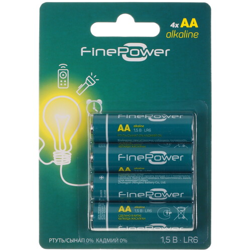 Купить Батарейка FinePower AA / AA (LR6/ER14505/FR6/R6P) в интернет ...
