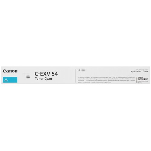 Тонер-картридж лазерный Canon C-EXV 54 голубой, с чипом