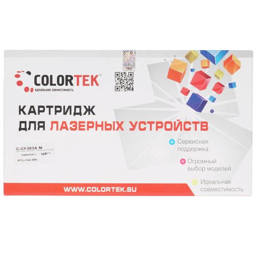 Картридж лазерный Colortek CF363A (508A) M пурпурный