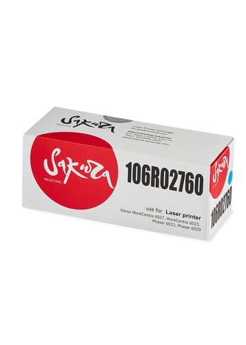 Картридж лазерный SAKURA 106R02760 голубой, с чипом
