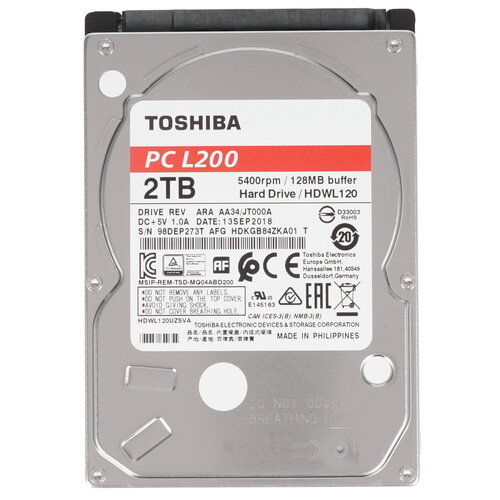 2 ТБ Жесткий диск Toshiba L200 [HDWL120UZSVA]