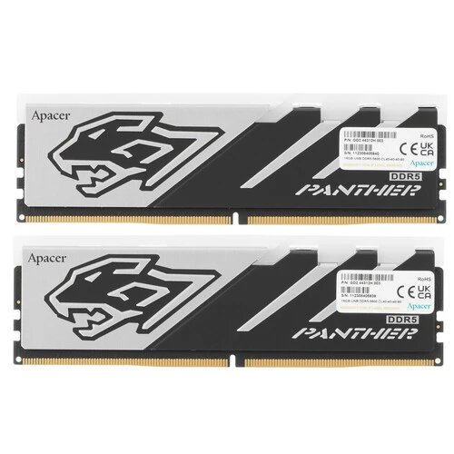 Оперативная память Apacer Panther RGB, DDR5, 32GB (2x16GB), 5600 MHz, CL40, с радиатором, RGB, фото3