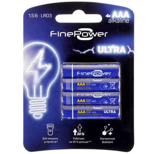 Батарейка FinePower Ultra AAA (LR03/FR03)