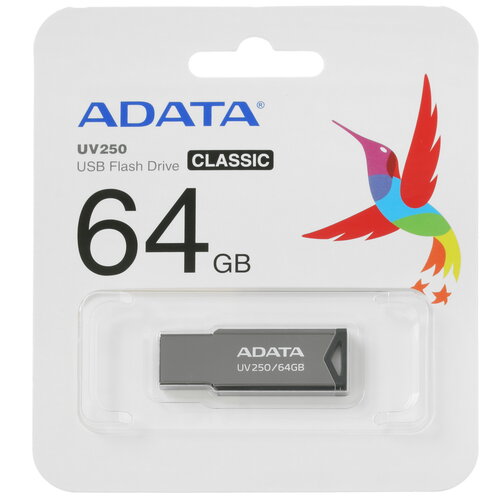 Память USB Flash 64 ГБ ADATA UV250 [AUV250-64G-RBK]
