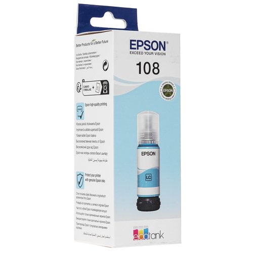 Ink  Epson 108 (C13T09C54A) light blue