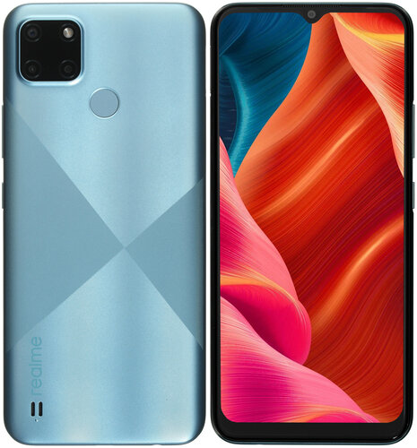 6.5" Смартфон realme C21Y 32 ГБ голубой