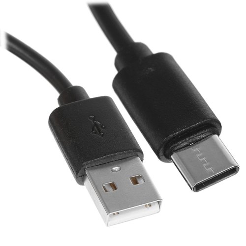 Kabel FinePower USB Type-C - USB Type-A qora