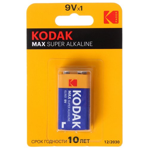 Батарейка Kodak MAX 1BL крона (6LR61/6F22/CR-9V)