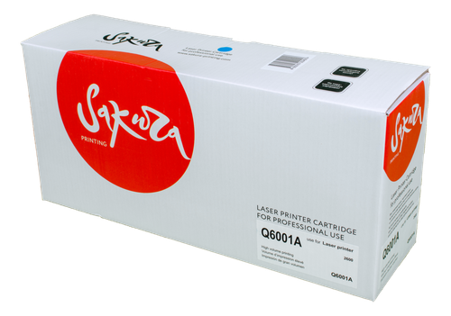 Картридж лазерный SAKURA Q6001A голубой, с чипом